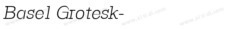 Basel Grotesk字体转换